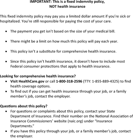Regulatory graphic accompanying: The plan or issuer displays prominently on the first page (in either paper or electronic form, including on a website) of any marketing, application, and enrollment materials that…