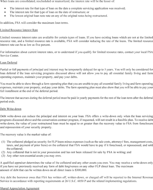 Regulatory graphic accompanying: This appendix A contains the notification (form letter) that the Farm Service Agency will send to borrowers who are at least 90 days past due on their loan payments…