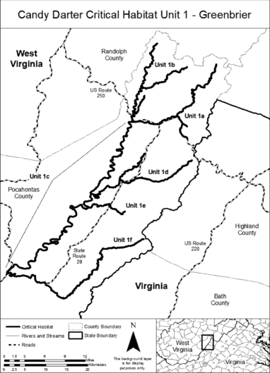 Regulatory graphic accompanying: Index map of Unit 1-Greenbrier follows