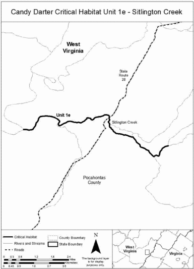 Regulatory graphic accompanying: Map of Unit 1e, Sitlington Creek, follows