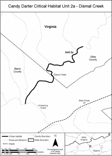 Regulatory graphic accompanying: Map of Unit 2a, Dismal Creek, follows