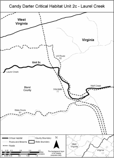 Regulatory graphic accompanying: Map of Unit 2c, Laurel Creek, follows