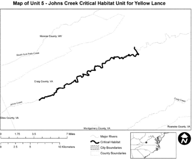 Regulatory graphic accompanying: Map of Unit 5 follows