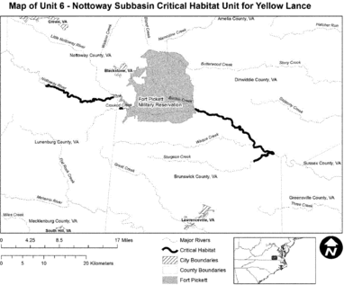 Regulatory graphic accompanying: Map of Unit 6 follows