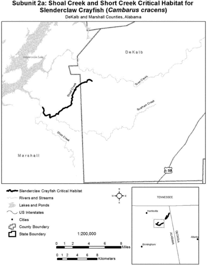 Regulatory graphic accompanying: Map of Subunit 2a follows