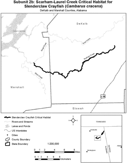 Regulatory graphic accompanying: Map of Subunit 2b follows