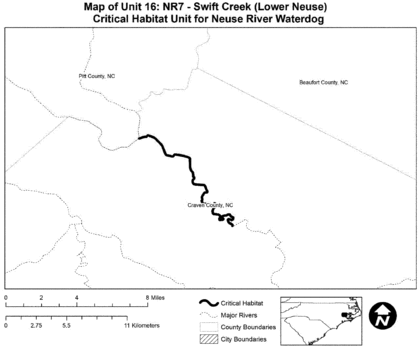 Regulatory graphic accompanying: Map of Unit 16 follows