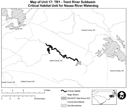 Regulatory graphic accompanying: Map of Unit 17 follows