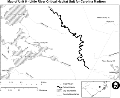 Regulatory graphic accompanying: Map of Unit 5 follows