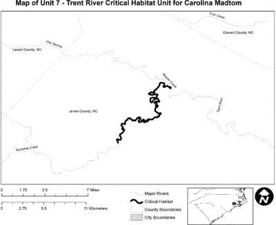 Regulatory graphic accompanying: Map of Unit 7 follows