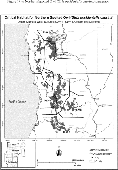 Regulatory graphic accompanying: Unit 9: Klamath West, Oregon and California. Map of Unit 9: Klamath West, Oregon and California, follows