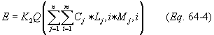 Regulatory graphic accompanying: Equation 64-4 of this section shall be used to calculate the mass emission rate of halogen atoms