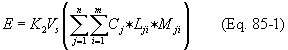 Regulatory graphic accompanying: Equation 85-1 of this section shall be used to calculate the mass emission rate of halogen atoms