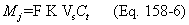 Regulatory graphic accompanying: The mass at the inlet and outlet of the control device during each testing interval shall be calculated using Equation 158-6 of this section
