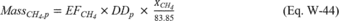 Regulatory graphic accompanying: Calculation Method 2. If you did not take mudlogging measurements, calculate emissions from mud degassing for each well using equation W-44 to this section