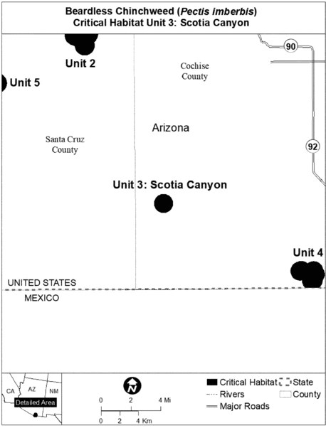 Regulatory graphic accompanying: Map of Unit 3 follows