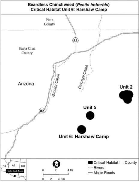 Regulatory graphic accompanying: Map of Unit 6 follows
