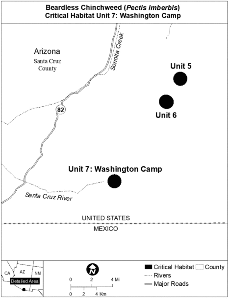 Regulatory graphic accompanying: Map of Unit 7 follows
