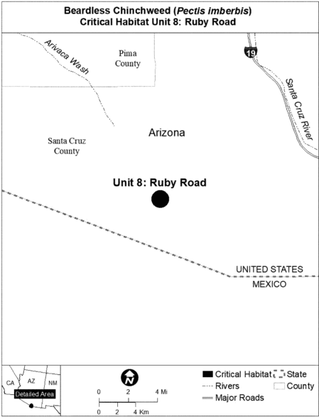 Regulatory graphic accompanying: Map of Unit 8 follows