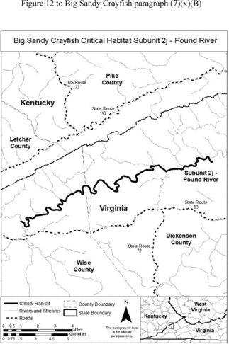 Regulatory graphic accompanying: Map of Subunit 2j follows