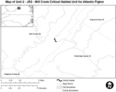Regulatory graphic accompanying: Map of Unit 2 (Mill Creek) follows