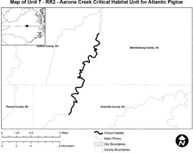 Regulatory graphic accompanying: Map of Unit 7 (Aarons Creek) follows