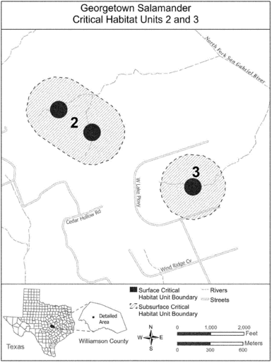 Regulatory graphic accompanying: Map of Units 2 and 3 follows