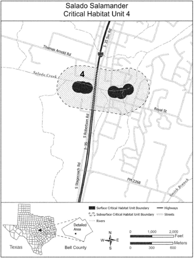 Regulatory graphic accompanying: Map of Unit 4 follows