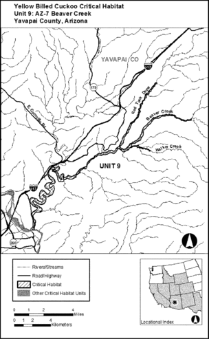 Regulatory graphic accompanying: Unit 9: AZ-7, Beaver Creek; Yavapai County, Arizona. Map of Unit 9 follows