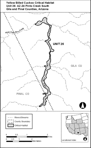 Regulatory graphic accompanying: Unit 26: AZ-24, Pinto Creek South; Gila and Pinal Counties, Arizona. Map of Unit 26 follows
