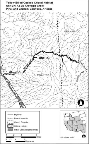 Regulatory graphic accompanying: Unit 27: AZ-25, Aravaipa Creek; Pinal and Graham Counties, Arizona. Map of Unit 27 follows