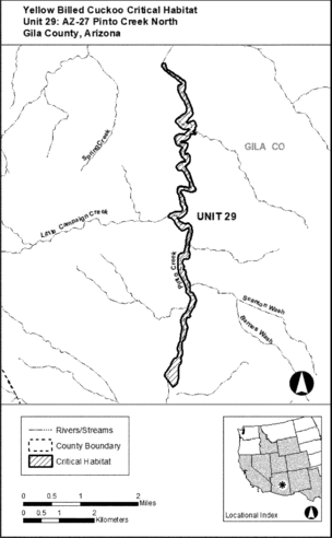 Regulatory graphic accompanying: Unit 29: AZ-27, Pinto Creek North; Gila County, Arizona. Map of Unit 29 follows