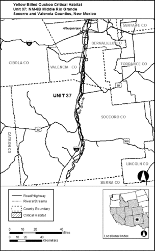 Regulatory graphic accompanying: Unit 37: NM-6A and NM-6B, Middle Rio Grande; Sierra, Socorro, Valencia and Bernalillo Counties, New Mexico…