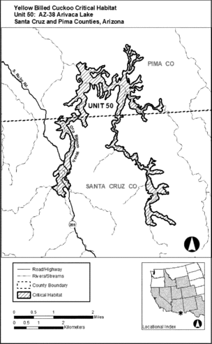 Regulatory graphic accompanying: Unit 50: AZ-38, Arivaca Lake; Pima and Santa Cruz Counties, Arizona. Map of Unit 50 follows