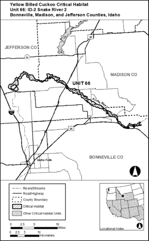 Regulatory graphic accompanying: Unit 66: ID-2, Snake River 2; Bonneville, Madison, and Jefferson Counties, Idaho. Map of Unit 66 follows