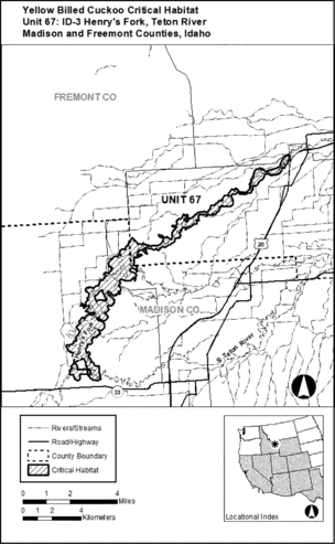 Regulatory graphic accompanying: Unit 67: ID-3, Henry's Fork and Teton Rivers; Madison and Fremont Counties, Idaho. Map of Unit 67 follows