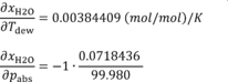 Regulatory graphic accompanying: H2O = 0.0718436 mol/mol