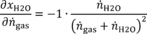 Regulatory graphic accompanying: Calculate the uncertainty of the amount of H2O in the generated calibration gas, U xH2O, using the following equations