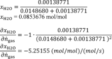 Regulatory graphic accompanying: n H2O = 0.0000207436 mol/s