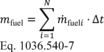 Regulatory graphic accompanying: Manufacturers may choose to measure fuel mass flow rate. Calculate the mass of fuel for each duty cycle, m fuel[cycle]
