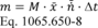 Regulatory graphic accompanying: Calculate m for measuring gaseous emission constituents with sampling that results in a molar concentration, x , using the following equation