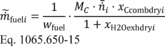 Regulatory graphic accompanying: Total mass. To determine a value proportional to the total mass of an emission, determine total mass as described in paragraph (c) of this section, except substitute for the molar…