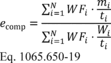 Regulatory graphic accompanying: Use the following equation if you calculate brake-specific emissions over test intervals based on total mass and total work as described in paragraph (b)(1) of this section