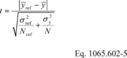 Regulatory graphic accompanying: t-test. Determine if your data passes a t -test by using the following equations and tables: (1) For an unpaired t -test, calculate the t statistic and its number of degrees of…