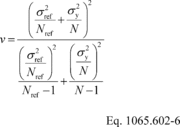 Regulatory graphic accompanying: t-test. Determine if your data passes a t -test by using the following equations and tables: (1) For an unpaired t -test, calculate the t statistic and its number of degrees of…