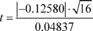 Regulatory graphic accompanying: = 16 σε = 0.04837