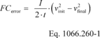 Regulatory graphic accompanying: Calculate the power equivalent of friction compensation error, FC error, using the following equation