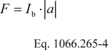 Regulatory graphic accompanying: Calculate the force setting, F , using the following equation